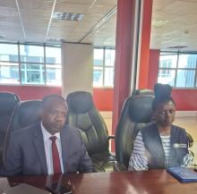 From right; Dr. Fabian Ndenzako and Dr. Juliet Bataringaya