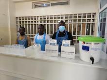 Zape Mbundu Medical Center during Cholera outbreak