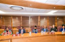 WHO Botswana delegation with the former WHO Regional Director during her visit.