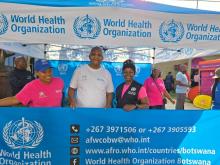 WHO Botswana stall
