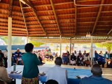 Community engagement at the kgotla