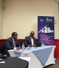 WR, Dr Fabian Ndenzako and BOMRA CEO Dr Seima Dijeng