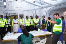 Uganda conducts filovirus full-scale response simulation exercise for the national Emergency Medical Team 