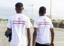 Les participants lors de la marche contre la drépanocytose