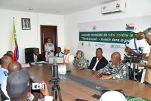 Conférence de presse pour le lancement de la campagne nationale contre la drogue