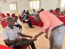 Treinamento sobre lepra em Nampula