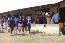 Mothers and guardians came in their numbers at Mabhensane to vaccinate their children