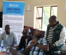 Participants at the Men’s Integrated Health Services Core Package and Implementation Framework validation workshop in Leribe District 