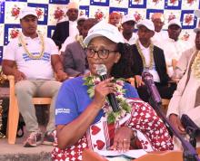 La représentante de l'OMS livre le message du RD à l'occasion de la SAV 2025