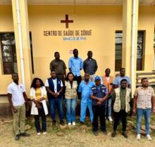 The Malawi and Mozambique team at the Zobue Health Centre in Mozambique 