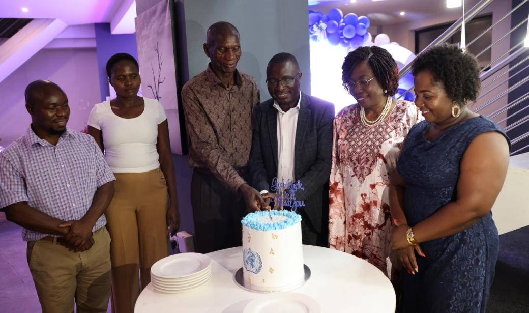 And what is a celebration without cake? We wish you the best on your retirement Mr Ishmael Nyasulu and the best on your endeavors Mr Brave Tembo