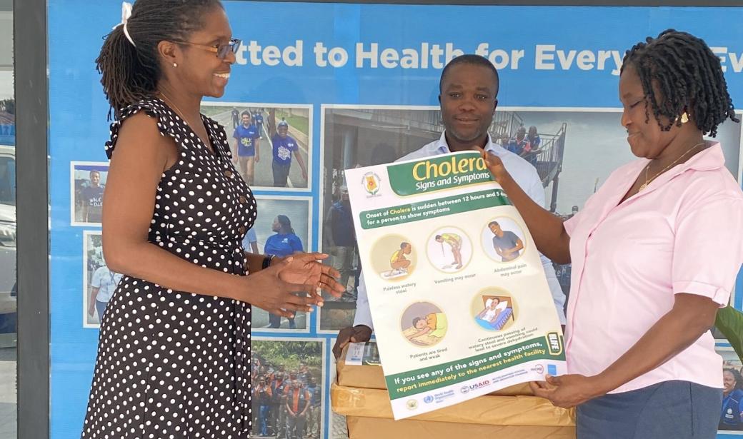 Donating Information, Education, and Communication (IEC) materials to Ghana Health Service