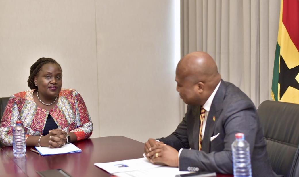 Dr Fiona Braka and Hon Samuel Okudzeto Ablakwa