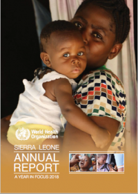 WHO Sierra Leone 2018 Annual Report cover