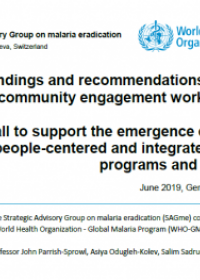  Rwanda Report on  WHO Framework on Community Engagement for Malaria Elimination