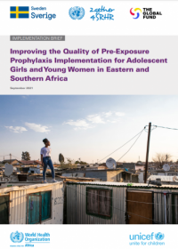 Improving the Quality of PrEP Implementation for Adolescent Girls and Young Women