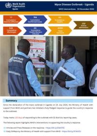 WHO Interventions to Support the Mpox Response in Uganda -24 July 30 November 2024