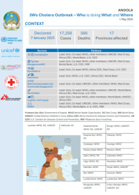 3Ws Cholera Response in Angola (Partners) - 1 May 2025