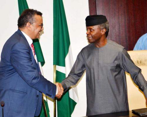 Nigeria S Vice President Believes The Country Should Be An Important Focus For Who Who Regional Office For Africa