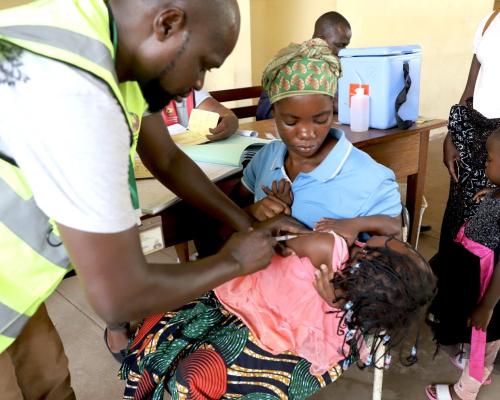OMS apoiou a recuperação de cerca de 860 mil crianças com Zero Dose e Sub-imunizadas em 74 distritos de Moçambique